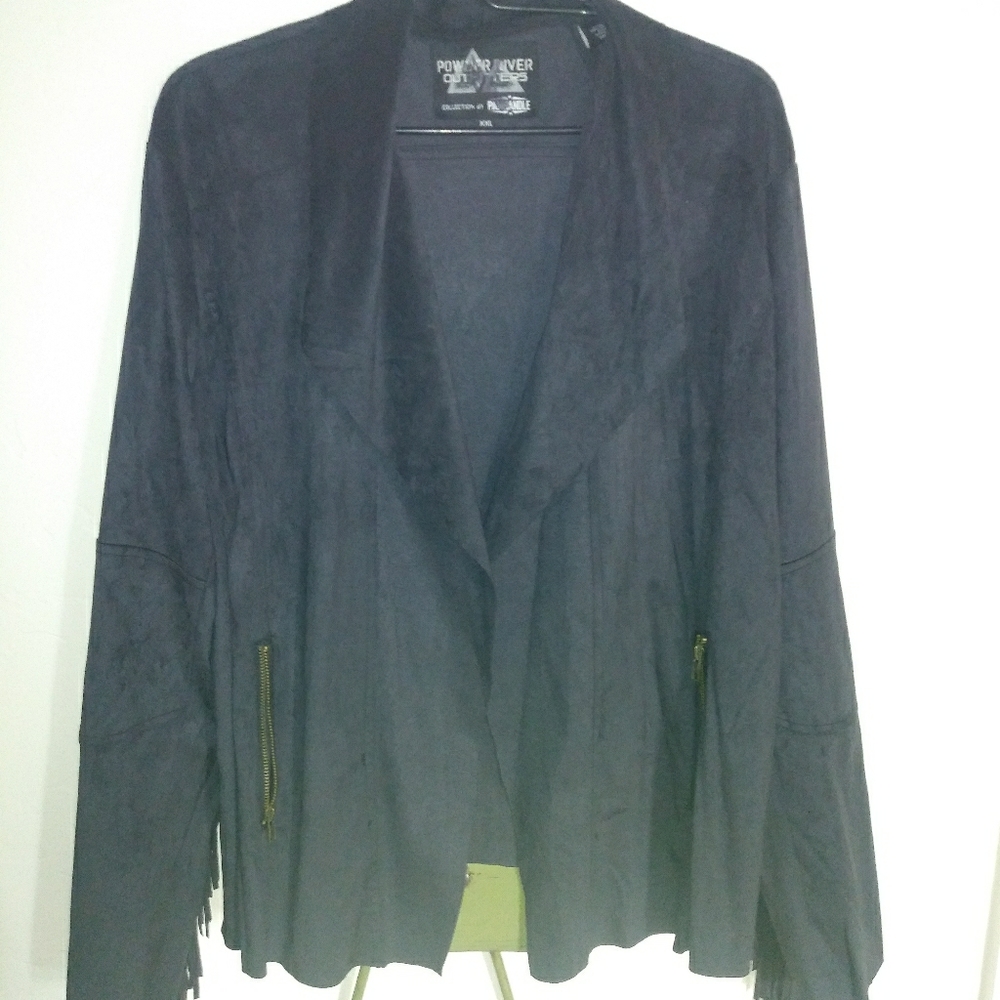 Black fringe jacket